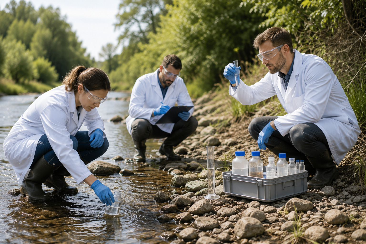 Woda z kranu nalewana do szklanki